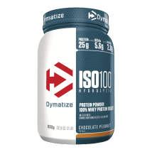 Dymatize - Iso-100 Hydrolyzed 932g - Poudre Goût Chocolate Peanut Butter - Fitadium