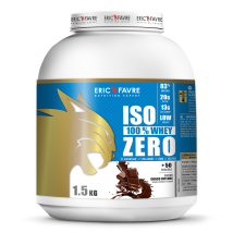 Eric favre - Iso 100% Whey Zero 1500g - Poudre Goût Chocolat - Fitadium