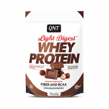 QNT - Light Digest Whey Protein 500g - Poudre Goût Chocolat Noisette - Fitadium