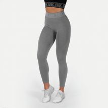Rib Seamless Legging Grey Melange L - Leggings Women