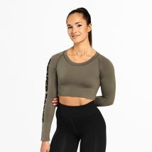 Better Bodies - Manches Longues Femmes Bowery cropped l/s - M - Vert - Fitadium
