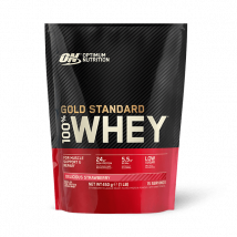 Optimum Nutrition - 100% Whey Gold 450gr - Poudre Goût Fraise - Fitadium