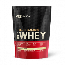 Optimum Nutrition - 100% Whey Gold 450gr - Poudre Goût Vanille - Fitadium