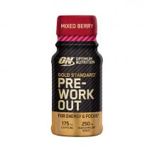 Optimum Nutrition - Gold Standard Pre-workout Energy Shot 60ml - Liquide Goût Berry - Fitadium