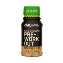 Optimum Nutrition - Gold Standard Pre-workout Energy Shot 60ml - Liquide Goût Lemon & lime - Fitadium