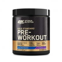 Optimum Nutrition - Pre-workout Gold Standard 330gr - Poudre Goût Blue Raspberry - Fitadium