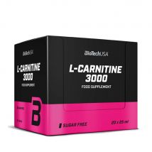Biotech Usa - Perte de poids Boîte l-carnitine 3000 (20x25ml) - Fitadium