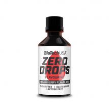 Biotech USA - Zero Drops 50ml - Liquide Goût Fraise - Fitadium