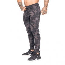 Better Bodies - Pantalons Hommes Tapered joggers v2 - M - Camouflage noir - Fitadium