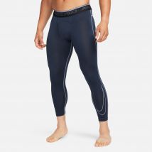 Nike - Legging 3/4 Nike Pro Dri-FIT bleu foncé blanc