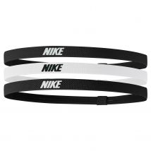 Nike - Pack 3 bandeaux élastiques Nike noir blanc