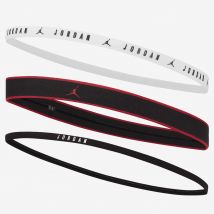 Nike - Pack 3 bandeaux élastiques Jordan noir rouge