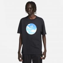 Nike - T-shirt Nike Air noir bleu ciel