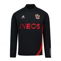 Le Coq Sportif - Sweat zippé OGC Nice noir rouge 2023/24