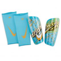 Nike - Protège tibias Nike Mercurial Mbappé bleu jaune