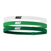 Nike - Pack 3 bandeaux Nike vert blanc