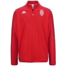 Kappa - Sweat zippé AS Monaco rouge 2024/25