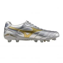 Mizuno - Chaussures Moulés Mizuno Morelia DNA Japan Elite FG argent or Pointure 42 1/2