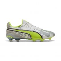 Puma - Chaussures Moulés Puma King Ultimate Forever FG/AG gris jaune Pointure 43