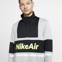 Nike - Sweat zippé Nike Air gris jaune