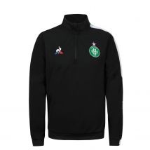 Le Coq Sportif - Sweat zippé junior ASSE noir 2020/21