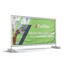 Tissu non tissé TNT pour barrière Heras - 340 x 174 cm - Fulfiller.com