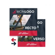 Banderole recto verso personnalisé 100 x 100 cm - Fulfiller.com