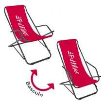 Chaise longue à bascule personnalisee en métal - Fulfiller.com