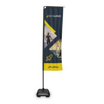 KIT tout en un Livraison EXPRESS 3 jours - Drapeau publicitaire ECO - Fulfiller.com