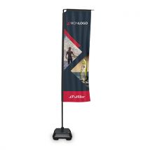 KIT tout en un - Drapeau publicitaire ECO - Fulfiller.com