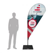 Drapeau Livraison EXPRESS 3 jours forme goutte 2.10m - Fulfiller.com