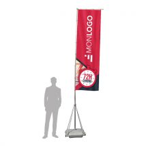 Drapeau robuste personnalisé 4m EXPRESS 3 jours - Fulfiller.com