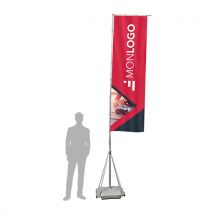 Drapeau robuste personnalisé 4m - Fulfiller.com