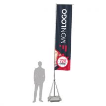 Drapeau robuste personnalisé 5m express - drapeau festival - Fulfiller.com