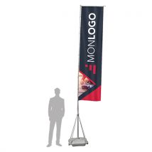 Drapeau robuste personnalisé 5m - drapeau festival - Fulfiller.com