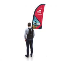 Sac à dos drapeau forme droite personnalisé - Fulfiller.com