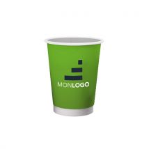 Gobelet Eco responsable carton à doublé paroi revêtement intérieur en amidon de maïs - Fulfiller.com