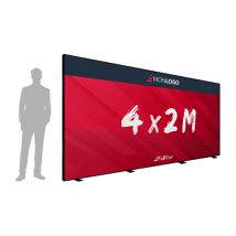 Mur cadre alu tissu tendu avec Jonc PVC 4x2 mètres - Fulfiller.com