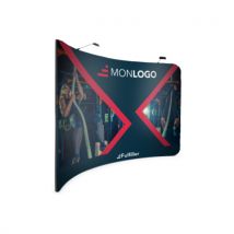Stand tissu tendu Courbe M1 3.00m - Fulfiller.com
