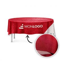 Nappe extérieure imperméable ronde personnalisée diam 1,5m - Fulfiller.com