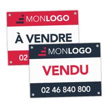 5 panneaux recto verso pour agence immo 60 x 80 cm - Fulfiller.com