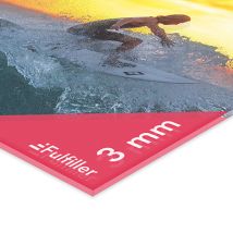 Plexiglass personnalisé 3mm avec blanc de soutien - Fulfiller.com