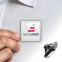 Pin's personnalisé grand carré pas cher - de 50 à 10 000 ex - Fulfiller.com
