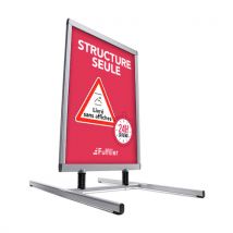 Stop trottoir extérieur A1 sur ressort avec grands pieds stabilisateurs acier - Fulfiller.com