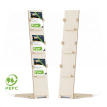 Porte brochure en bois ECO responsable - Fulfiller.com