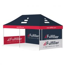 Tente événementielle 6 x 3m pliante entièrement personnalisée - Fulfiller.com