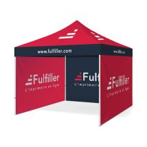 Tente événementielle pliante entièrement personnalisée - Fulfiller.com