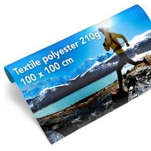 Textile polyester imprimé 210g/m2 - 100 x 100 cm - Fulfiller.com