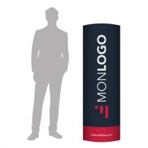 Totem carton publicitaire elliptique 50 x 156 cm - Fulfiller.com