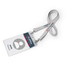 100 lanyards avec badge - tour de cou personnalisé avec mousqueton - Fulfiller.com